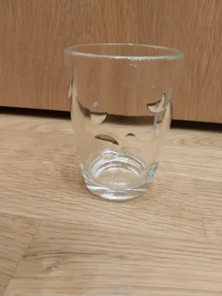 Vaso de cristal con diseño