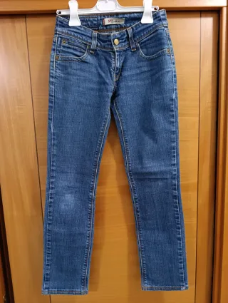 Jeans Levi's 571 Slim Fit vita piatta 34 cm