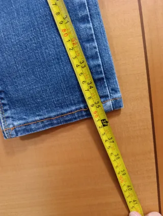 Jeans Levi's 571 Slim Fit vita piatta 34 cm