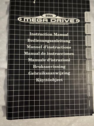 Manual Sega Mega Drive Instrucciones