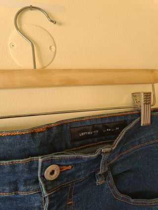 Calças Ganga Azuis Jeans Lefties Tamanho 44 Slim