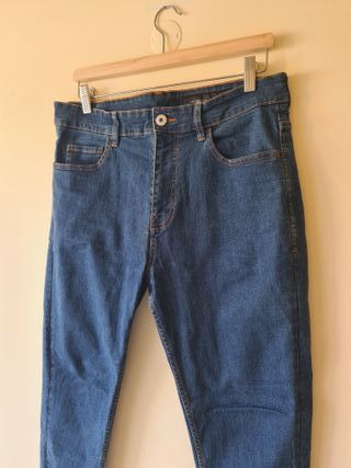 Calças Ganga Azuis Jeans Lefties Tamanho 44 Slim