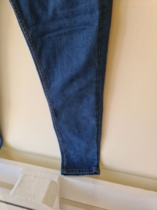 Calças Ganga Azuis Jeans Lefties Tamanho 44 Slim