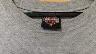 Sudadera Harley Davidson Gris Manga Larga