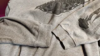 Sudadera Harley Davidson Gris Manga Larga