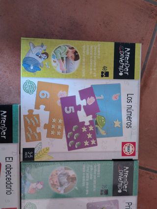 Lotes Puzzles Educa: Números, Letras y Palabras