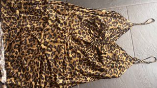 Vestido Zara Satén Animal Print