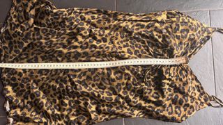 Vestido Zara Satén Animal Print