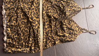 Vestido Zara Satén Animal Print