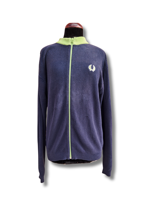 Jaqueta Fred Perry em Algodão com Zíper dos Anos 90