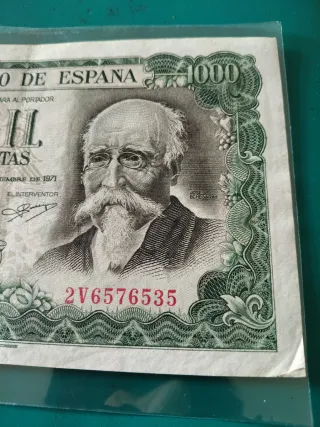 1000 pesetas 1971 El Banco de España