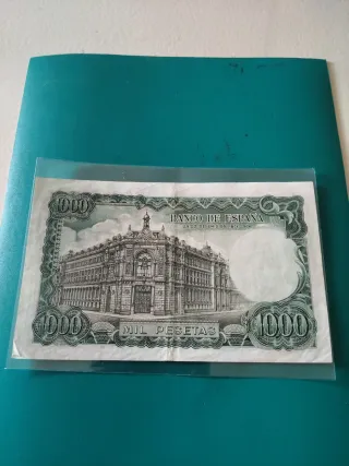 1000 pesetas 1971 El Banco de España
