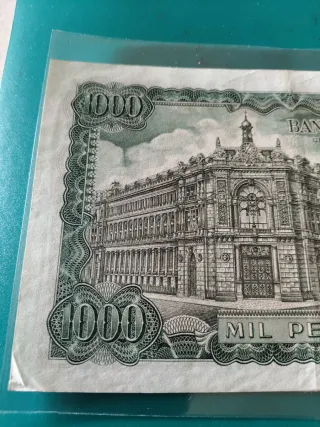 1000 pesetas 1971 El Banco de España