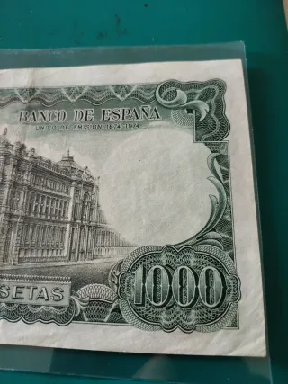1000 pesetas 1971 El Banco de España