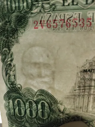 1000 pesetas 1971 El Banco de España