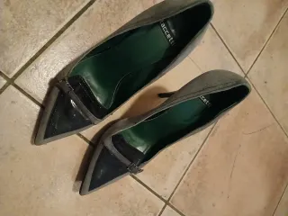 Tacchi Taccetti Pelle Scamosciata Grigio