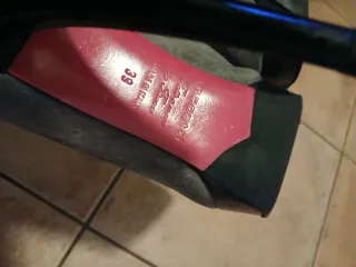 Tacchi Taccetti Pelle Scamosciata Grigio