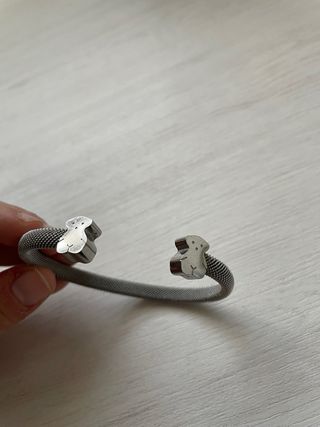 Pulsera Tous Oso Malla Plata