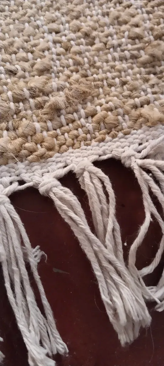 Tapete de salão/quarto bege e rosa