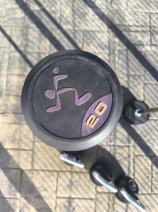 Pesas y mancuernas para gimnasio