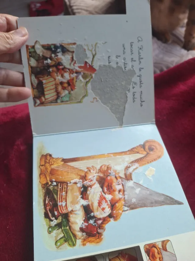 Libro infantil vintage El gnomo músico