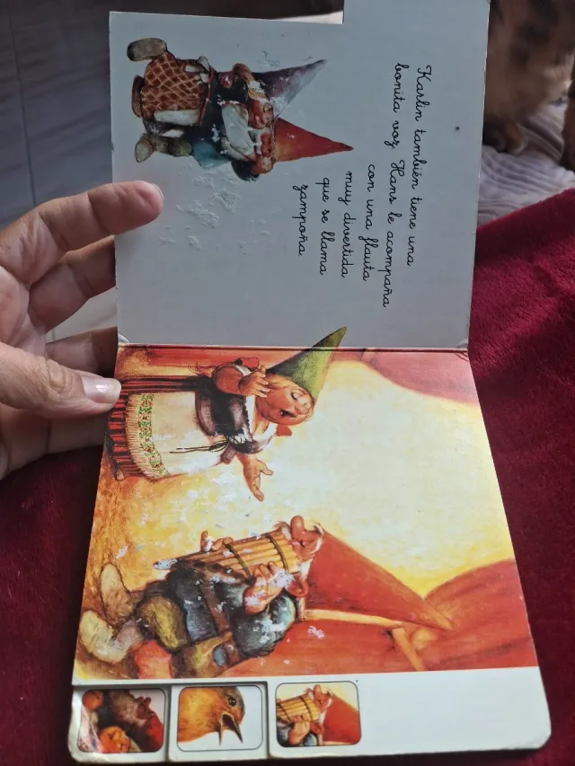 Libro infantil vintage El gnomo músico