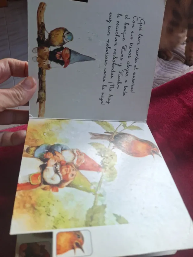 Libro infantil vintage El gnomo músico