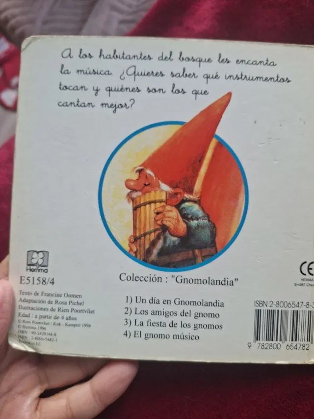 Libro infantil vintage El gnomo músico
