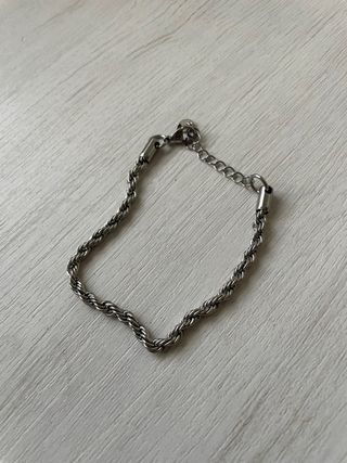 Pulsera Cordón Plata