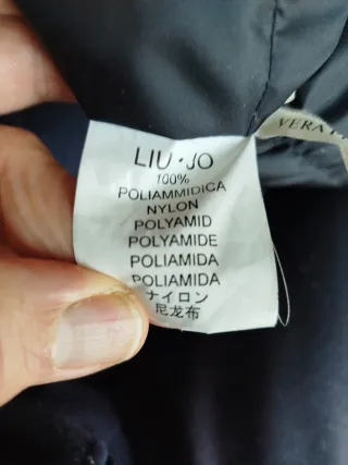 Piumino Liu Jo lungo nero taglia 46