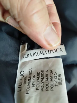 Piumino Liu Jo lungo nero taglia 46