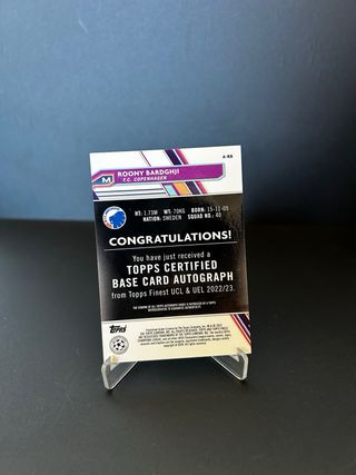Roony Bardghji auto Rookie