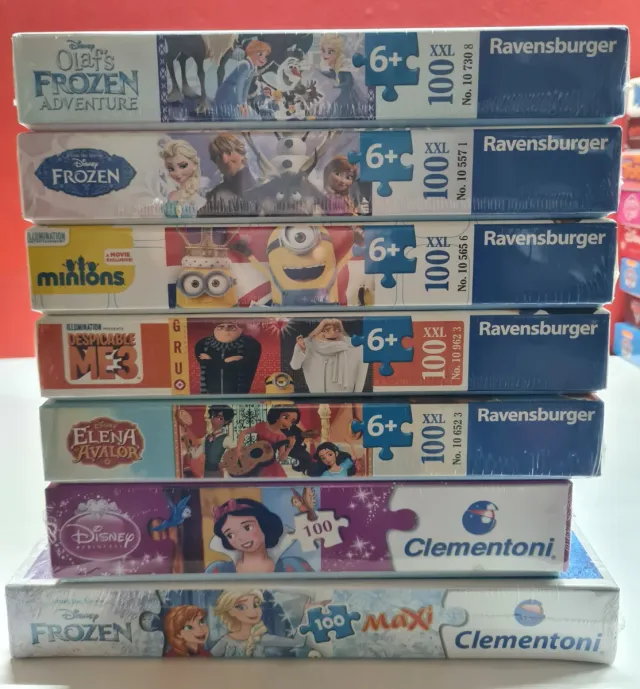 7 Puzzles 100 Piezas Disney NUEVO