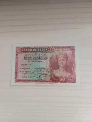 Billete 10 Pesetas Banco de España 1935