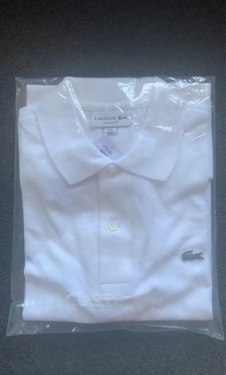 Polo Lacoste Blanco Talla M