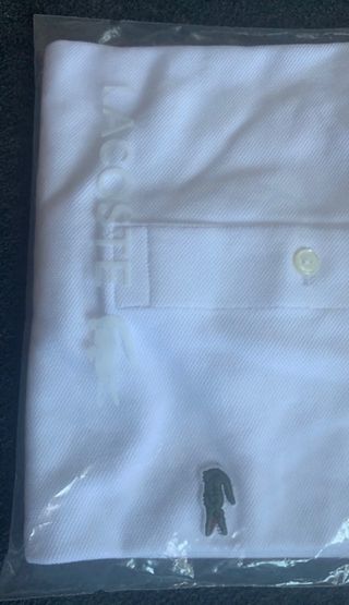 Polo Lacoste Blanco Talla M