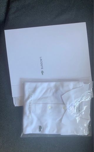 Polo Lacoste Blanco Talla M