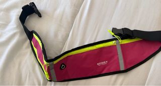 Riñonera Running Deportiva Rosa y Amarillo