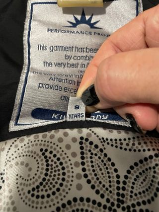 Giacca a vento bambino nera