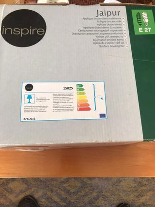 Dos Apliques de exterior Inspire Jaipur, faroles