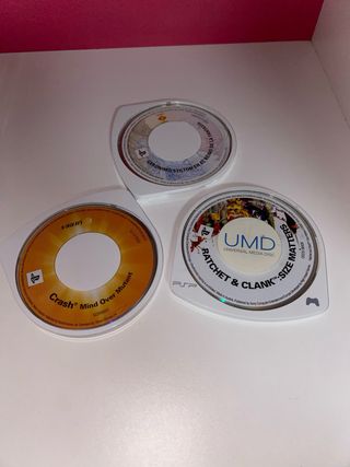 Lote 3 juegos PSP: Crash, Ratchet & Clank, Geronim