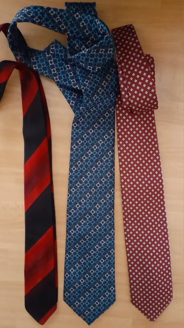 Lotto 3 cravatte vintage sartoria italiana