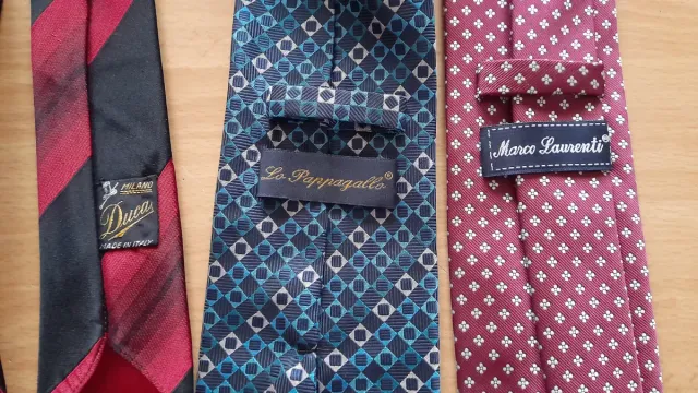 Lotto 3 cravatte vintage sartoria italiana