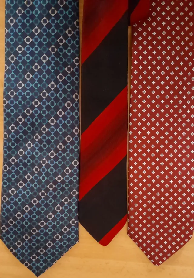 Lotto 3 cravatte vintage sartoria italiana