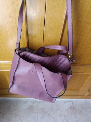 Bolso mujer rosa/morado