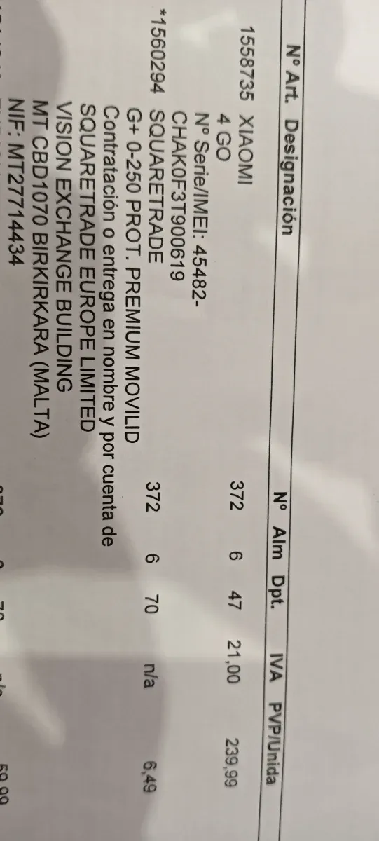 Patinete Eléctrico Xiaomi 4Go cargador original