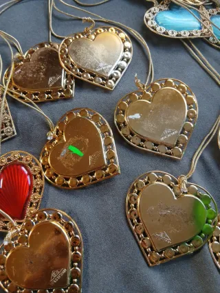 80s Antiguo juguete colgante joya Corazón