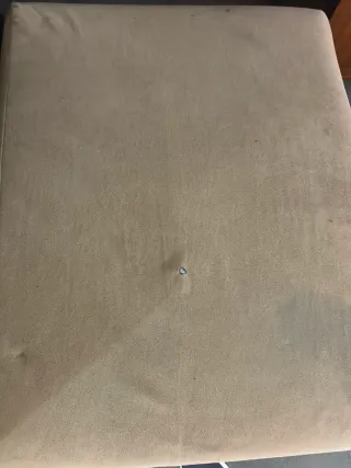 Chaiselongue tela beige y marrón