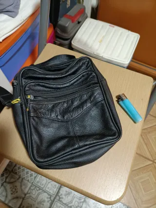 Bolso de mano piel natural