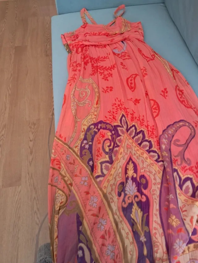 Vestido largo estampado fiesta